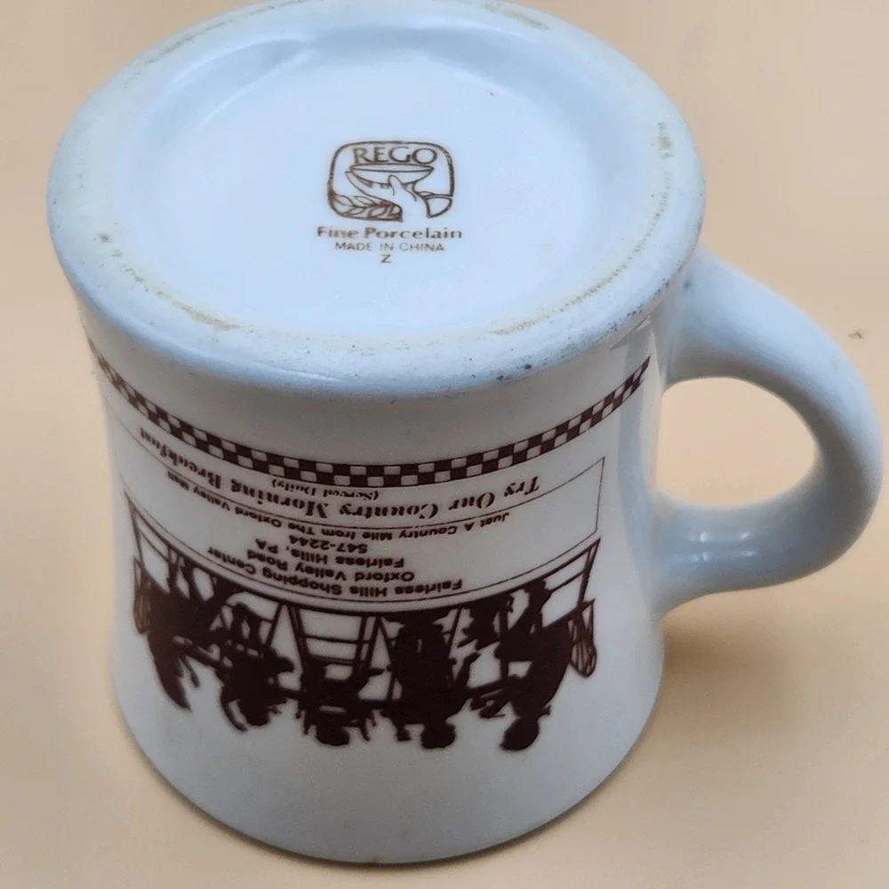 PoFolks Fairless Hills PA Vintage Restaurant Diner Rego Coffee Cup Mug